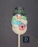 272 Holiday Snowman Chocolate or Hard Candy Lollipop Mold
